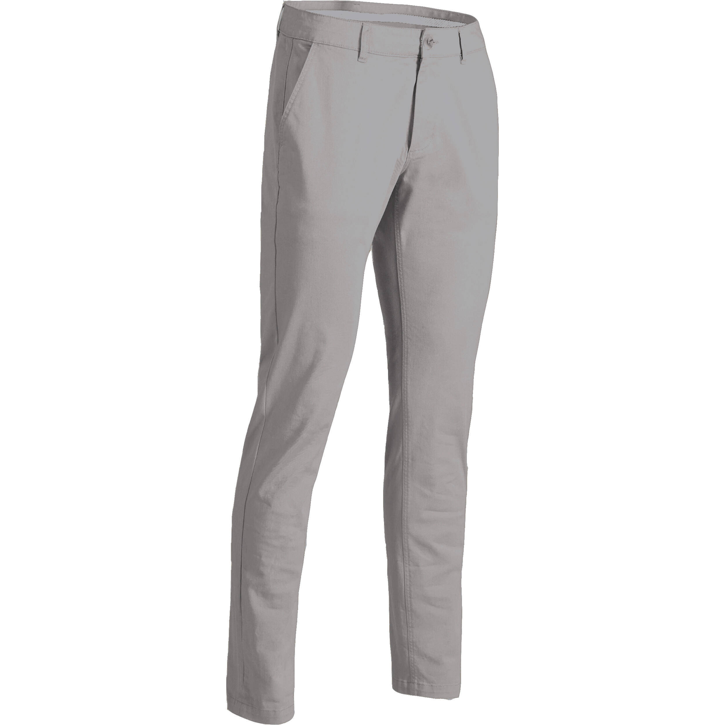Men's golf cotton chino trousers - MW500 grey -  4