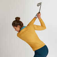 WOMEN'S GOLF PULLOVER - YELLOW