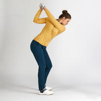 PULL DE GOLF FEMME JAUNE