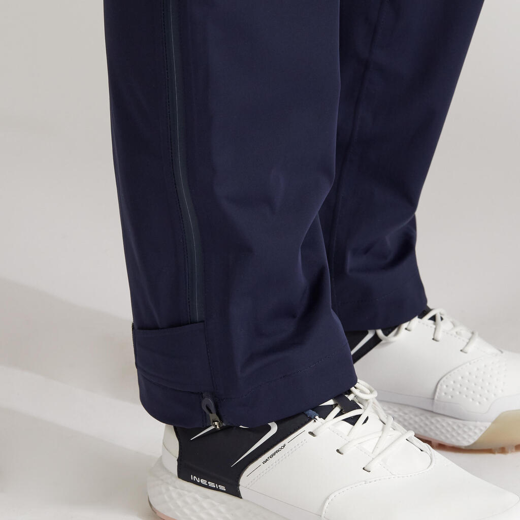 Pantalone za golf RW500 vodootporne ženske - crne