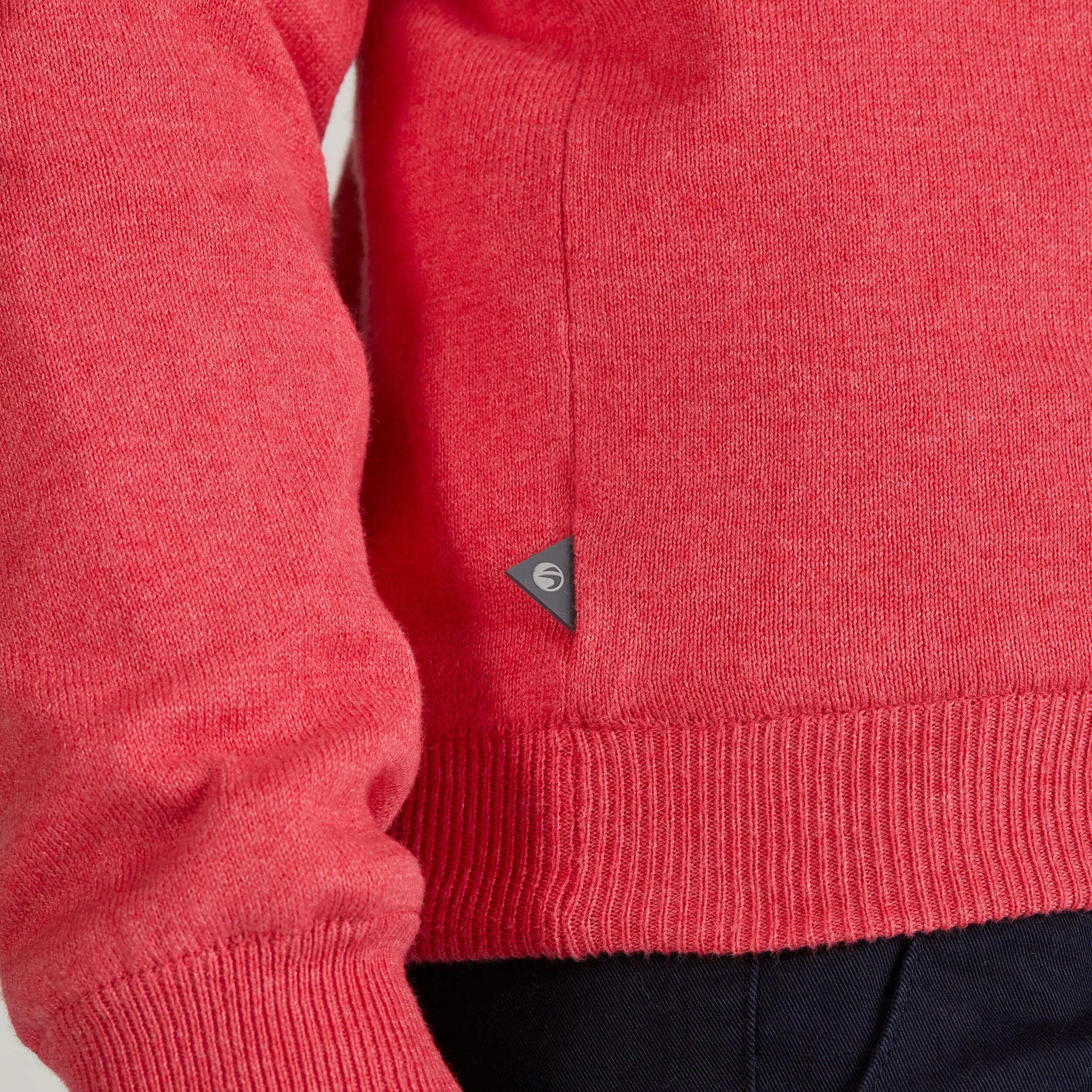 MOTTLED STRAWBERRY PINK WOMEN’S MILD WEATHER WINDPROOF GOLF PULLOVER 9/9