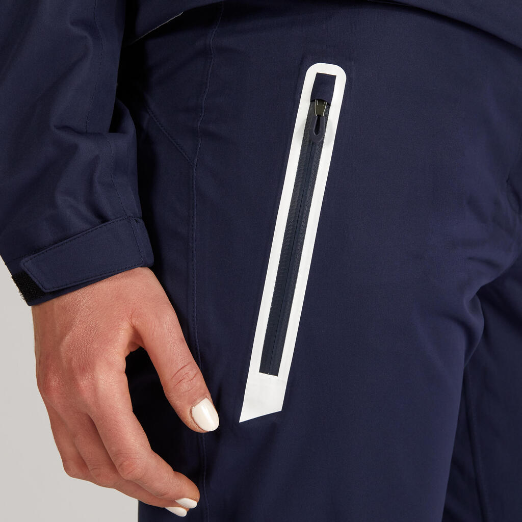 Pantalón de golf impermeable azul marino para mujer RW500