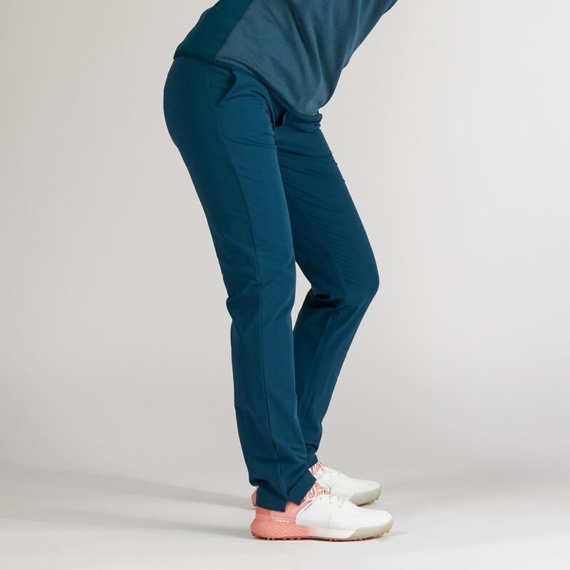 Pantalón golf largo de invierno Mujer CW500 azul