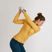 PULL DE GOLF FEMME JAUNE