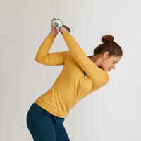 WOMEN'S GOLF PULLOVER - YELLOW