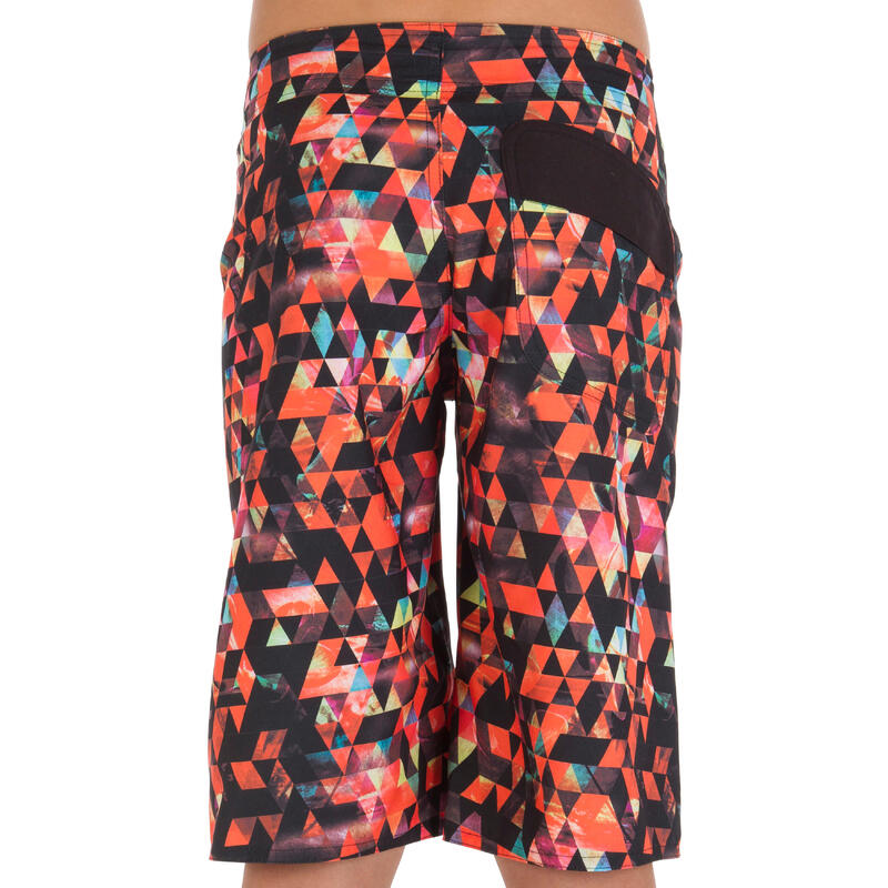 Bañador Boardshort largo niño Olatu Trip rojo 