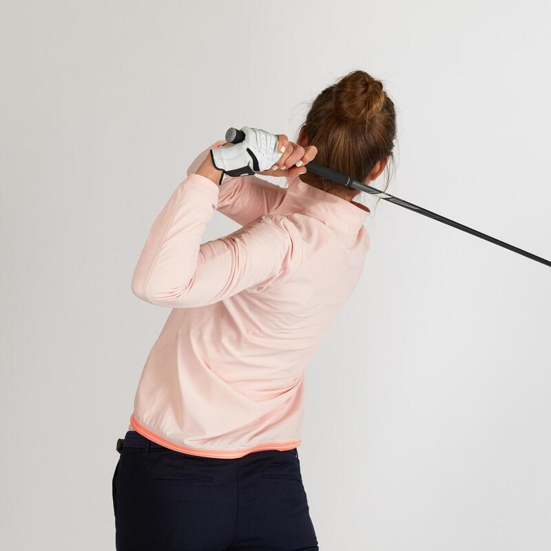 Veste golf coupe-vent déperlant Femme - RW500 rose