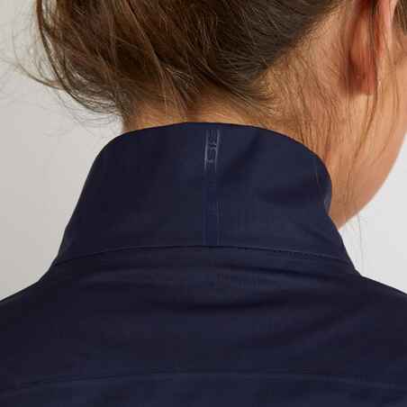 Women's golf waterproof rain jacket - RW500 navy blue
