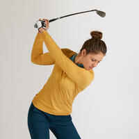 WOMEN'S GOLF PULLOVER - YELLOW