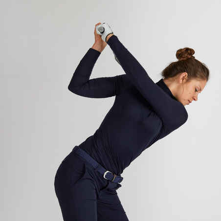 Women's golf base layer - CW500 navy blue