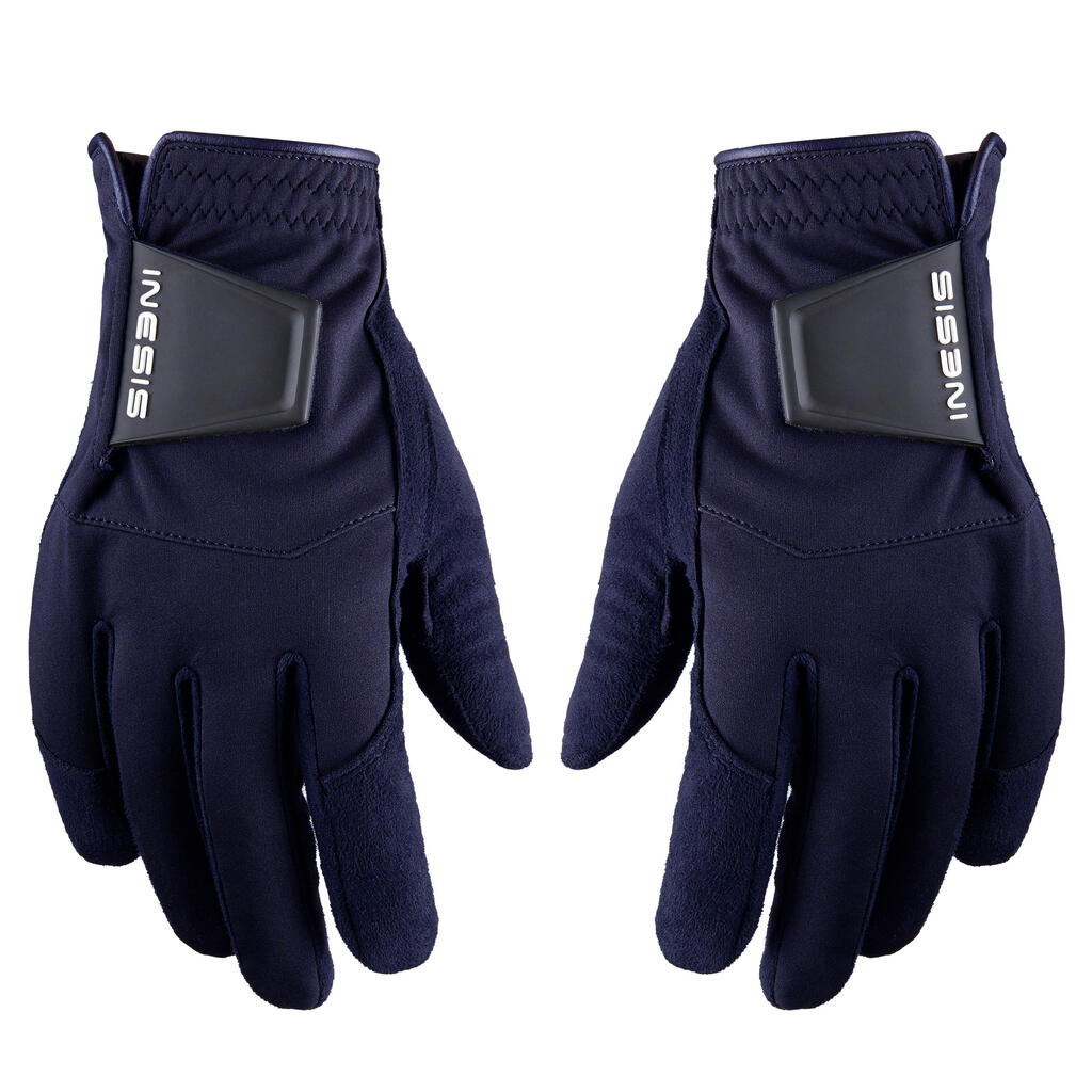 Women's golf pair of RW gloves navy blue