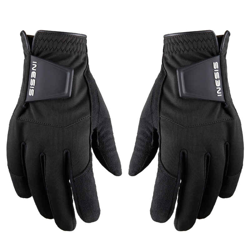 Men's pair of golf rain gloves - RW black