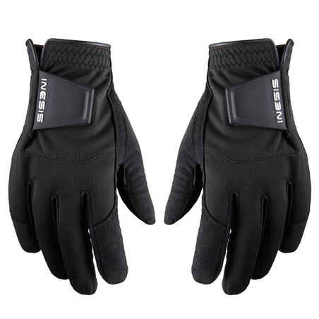 Men's golf pair of rain gloves RW black