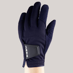 WOMEN'S GOLF RAIN GLOVES PAIR - RW NAVY BLUE