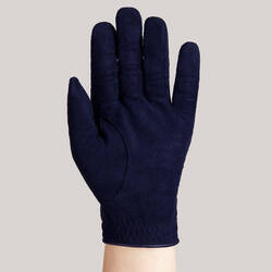 WOMEN'S GOLF RAIN GLOVES PAIR - RW NAVY BLUE