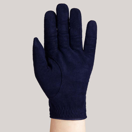 Women's golf pair of RW gloves navy blue