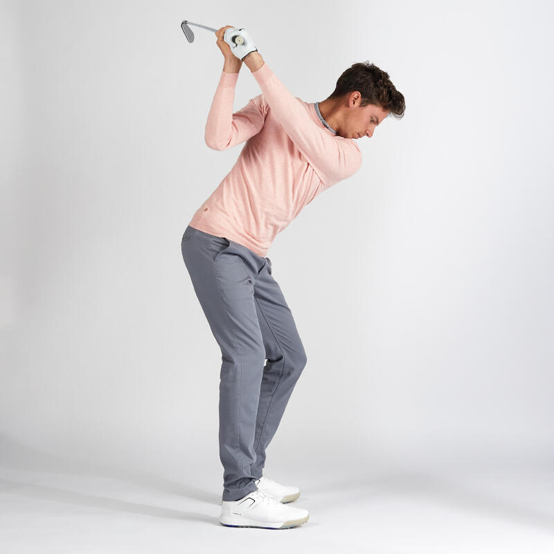Pánský golfový svetr růžový