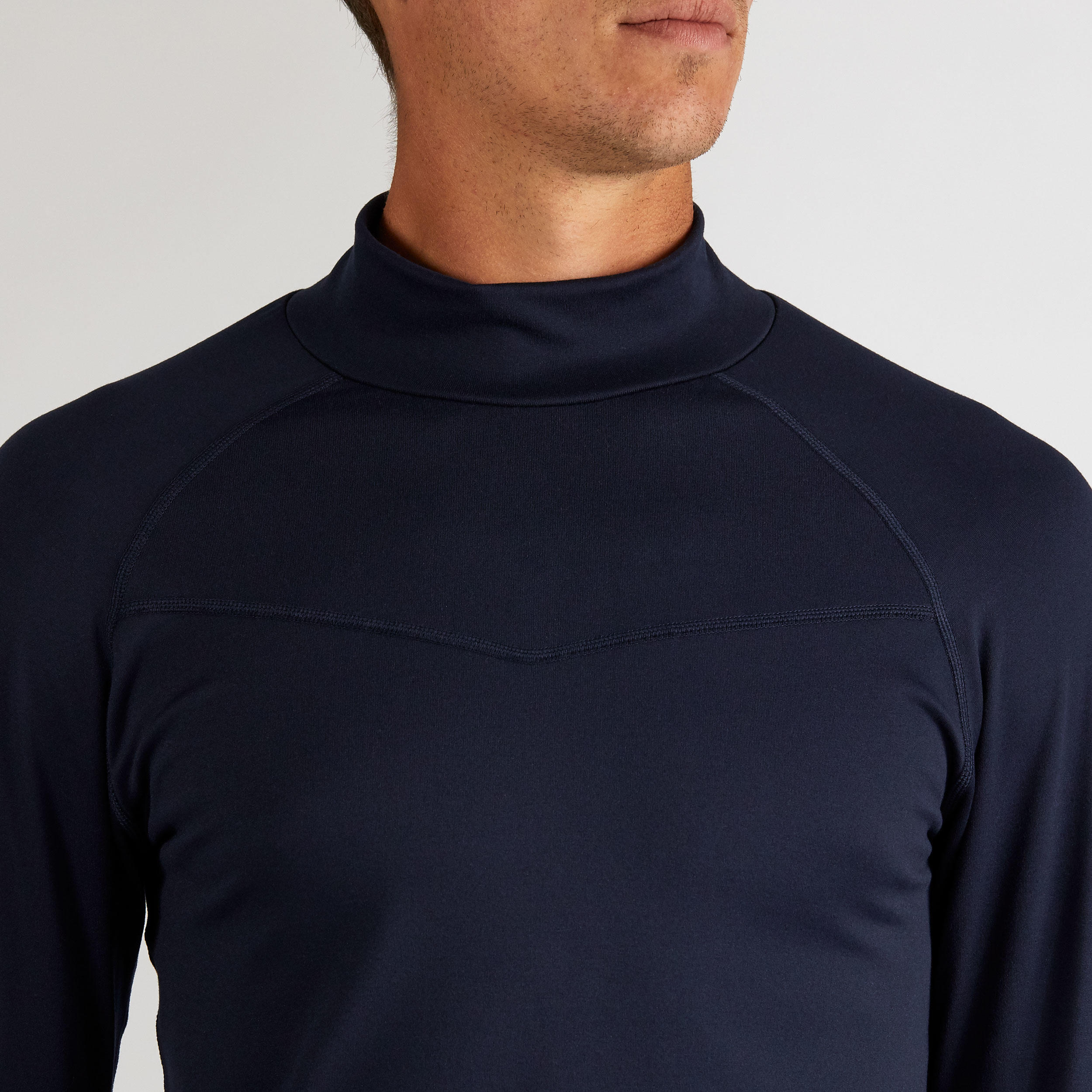 Men's Thermal base layer for golf - CW500 navy blue 3/5