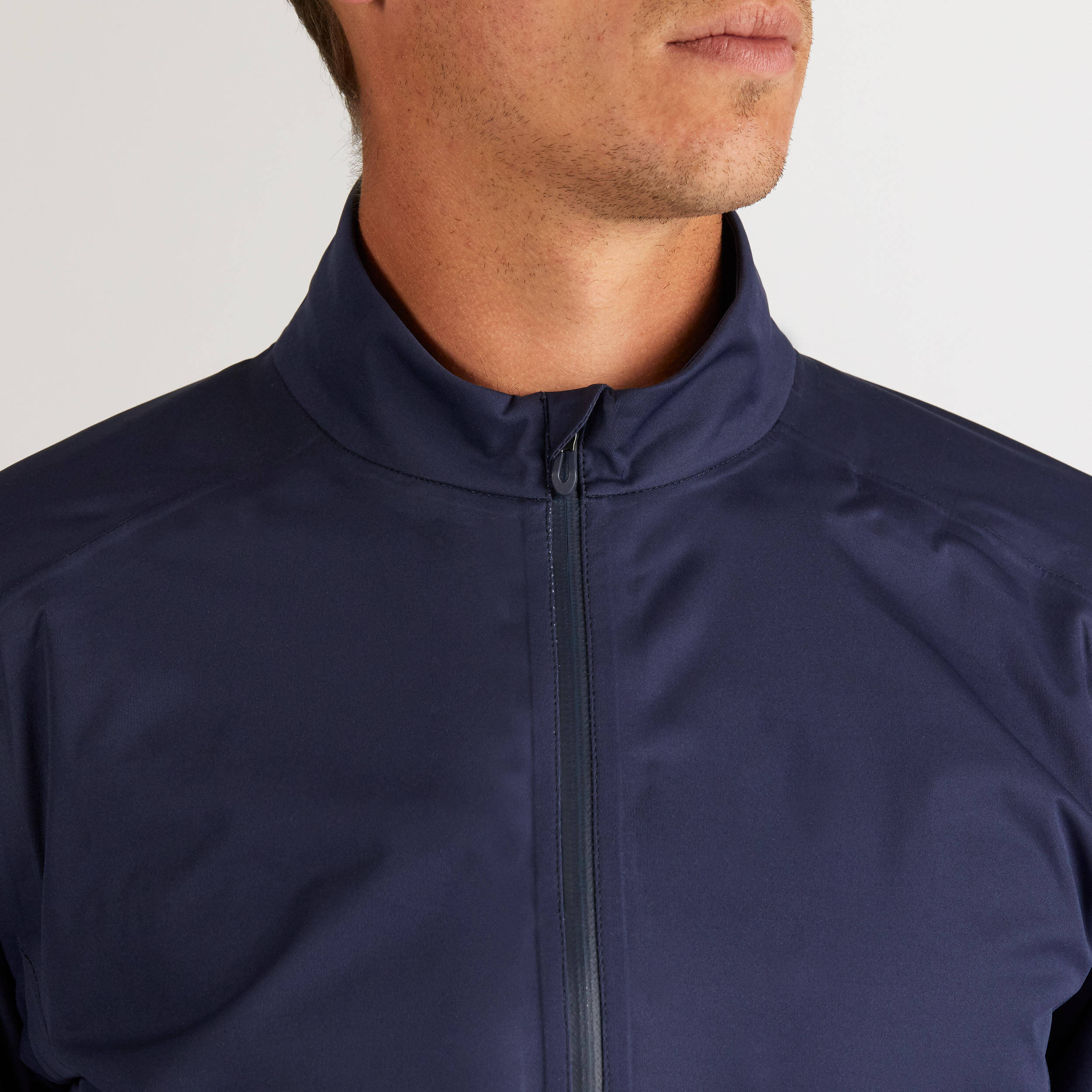 Men's Golf Waterproof Rain Jacket - RW500 Navy Blue -  3