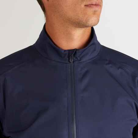 Men's golf waterproof rain jacket - RW500 navy blue