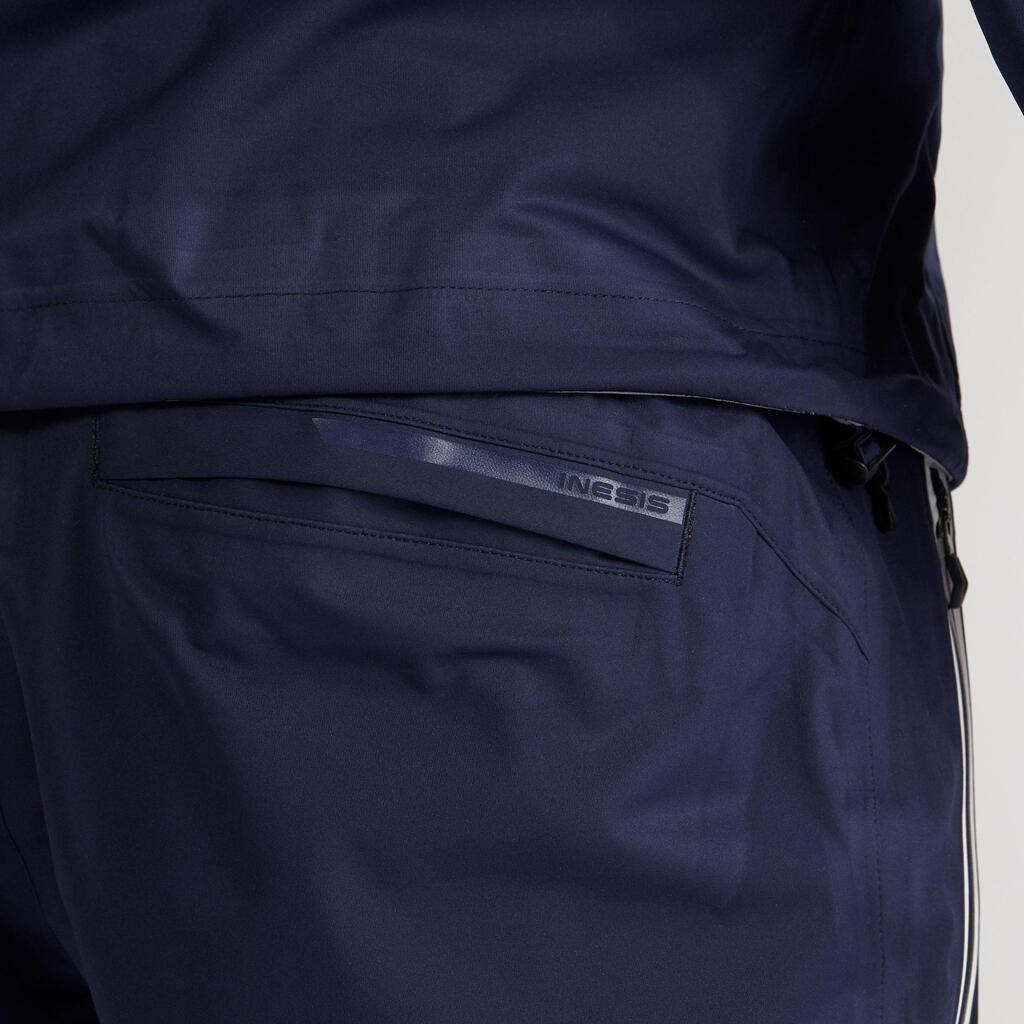 Men's golf waterproof rain trousers - RW500 navy blue