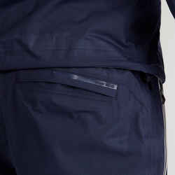 Men's golf waterproof rain trousers - RW500 navy blue