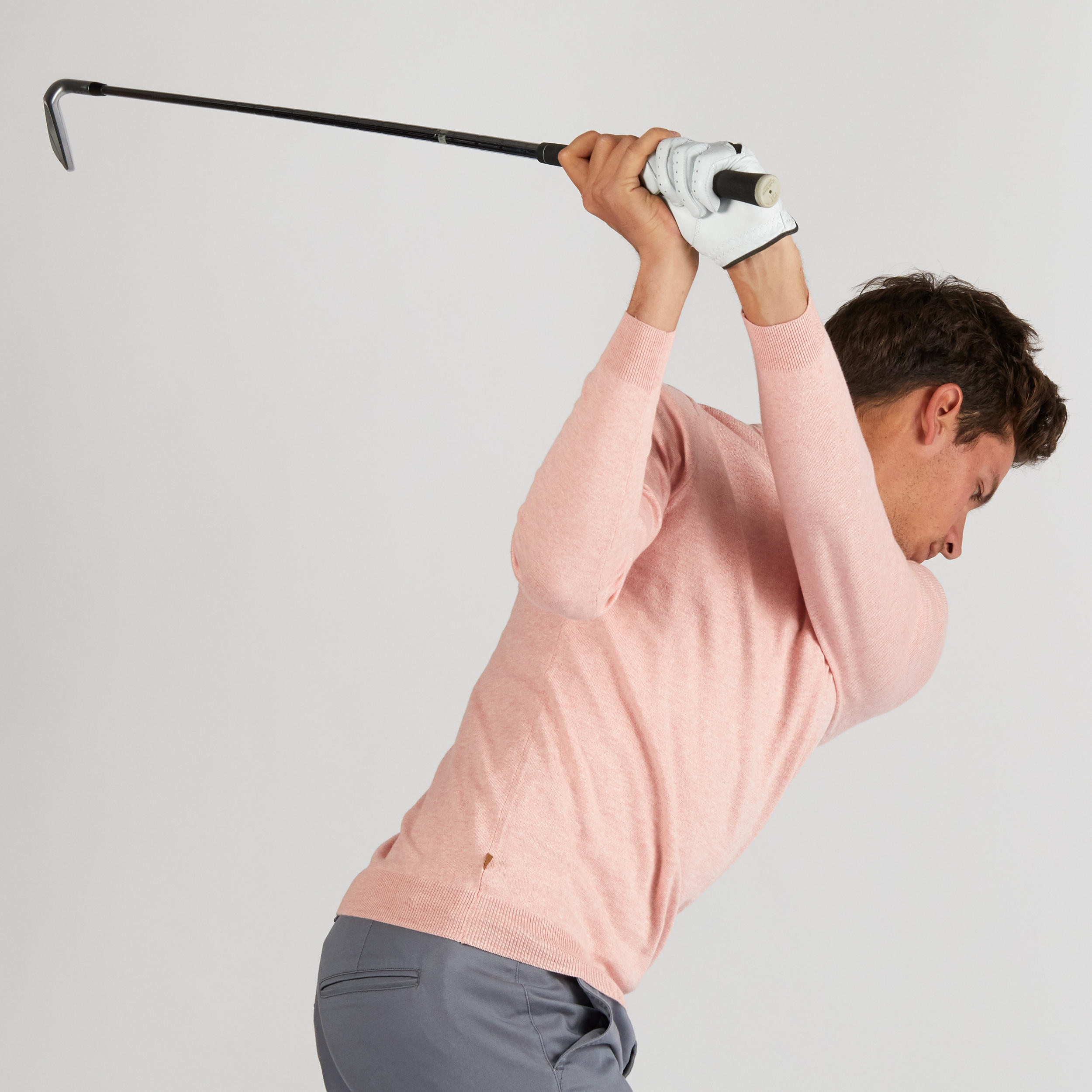 MEN'S GOLF PULLOVER PINK 6/10
