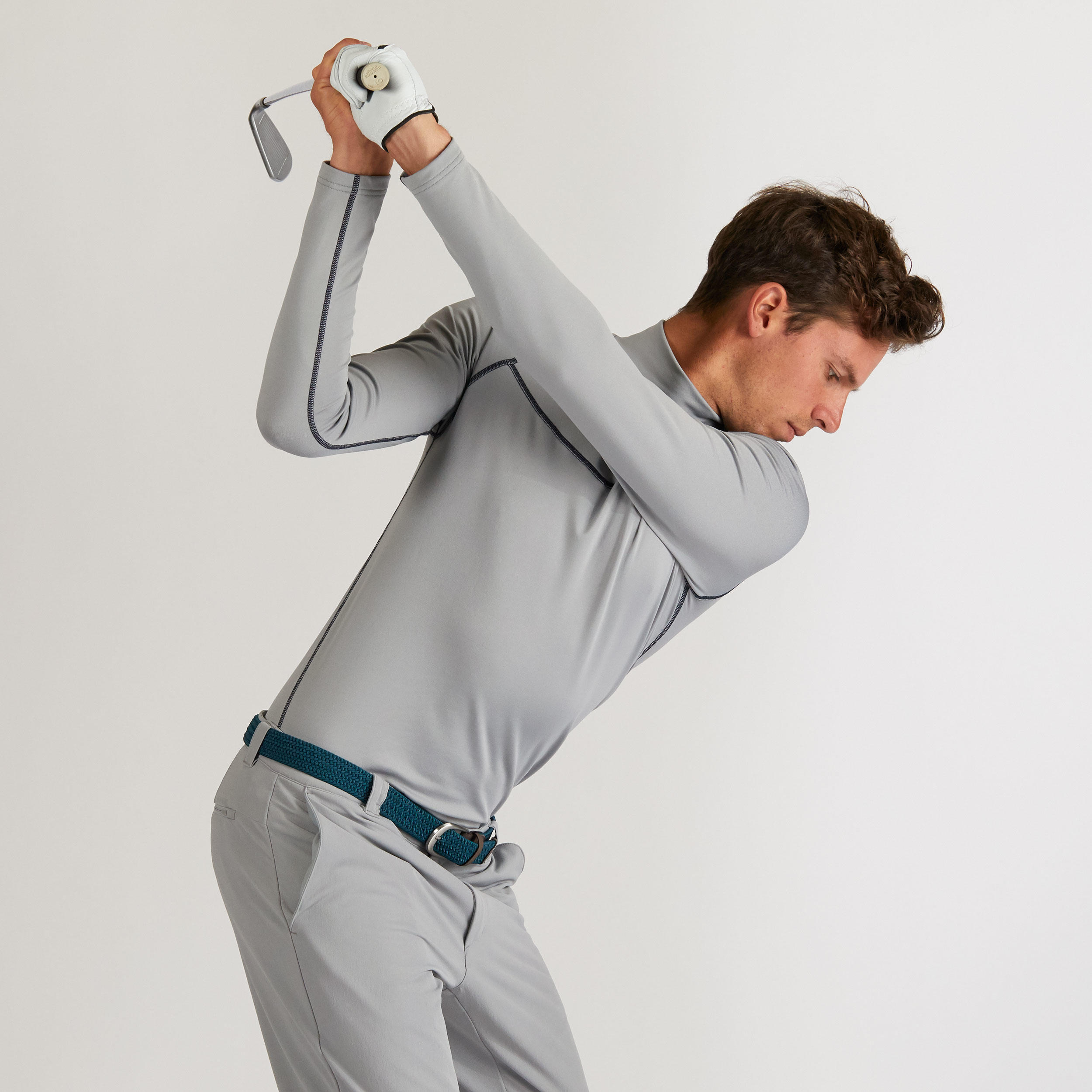 MEN'S GOLF COLD WEATHER BASE LAYER - GREY 5/7