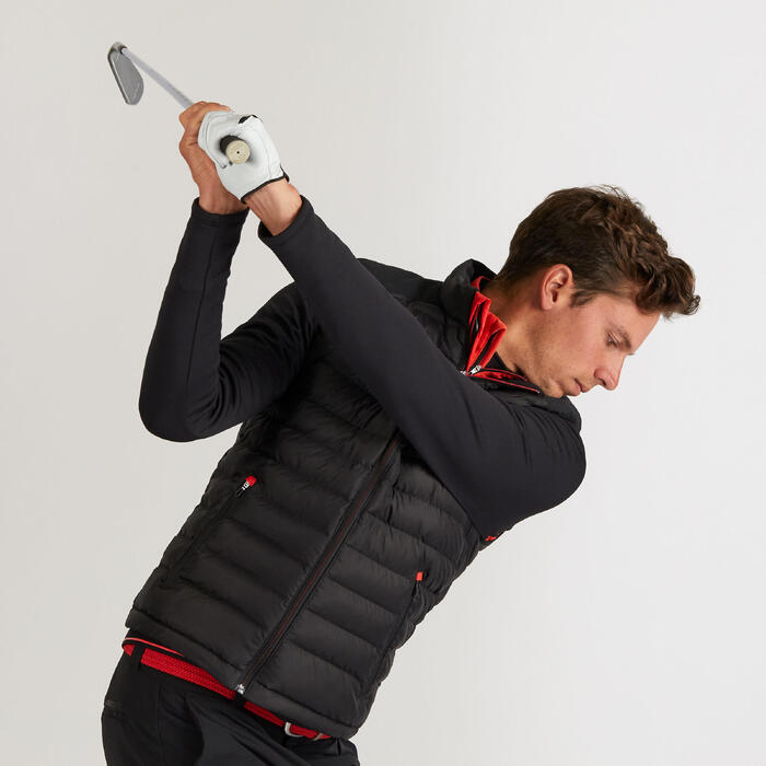 CHALECO ACOLCHADO GOLF PARA EL FRÍO VERDE OSCURO HOMBRE Inesis Decathlon