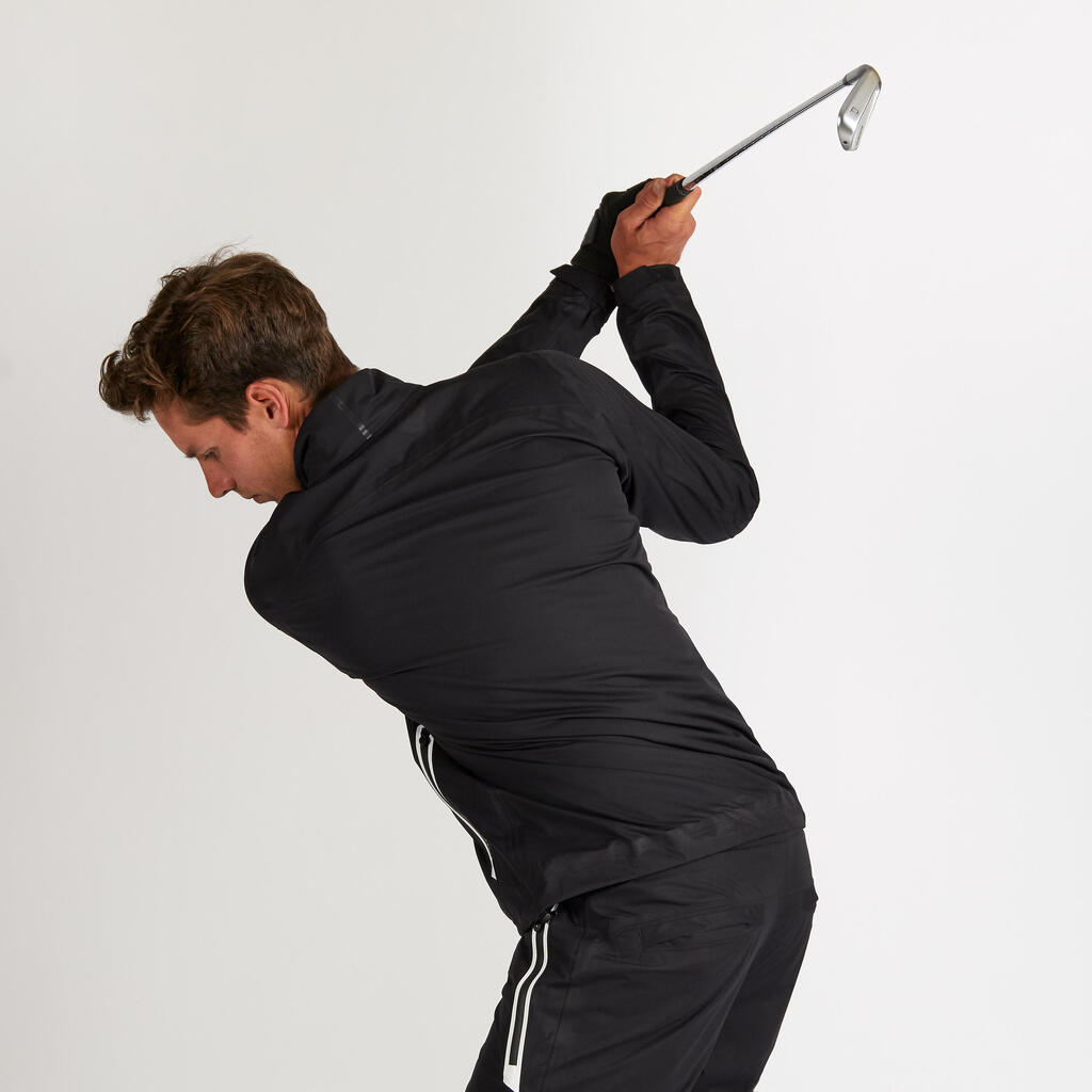 Men's golf waterproof rain jacket - RW500 red
