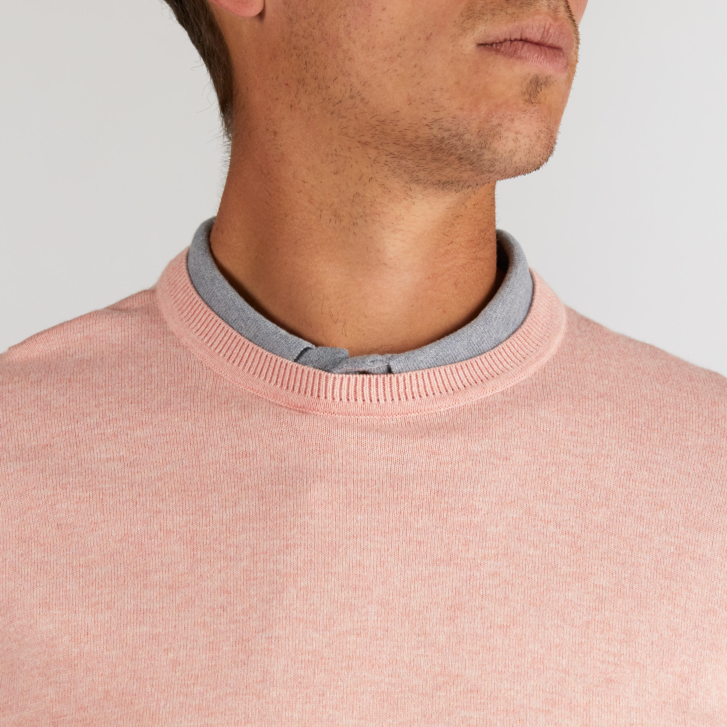 MEN'S GOLF PULLOVER PINK 8/10
