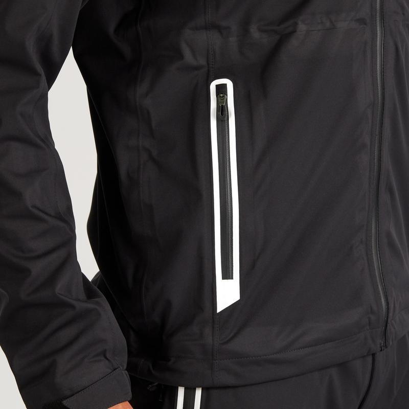 Men S Golf Waterproof Rain Jacket Black Inesis Golf