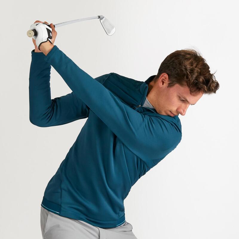 CAMISOLA POLAR DE GOLF PARA TEMPO FRIO HOMEM VERDE ESCURO