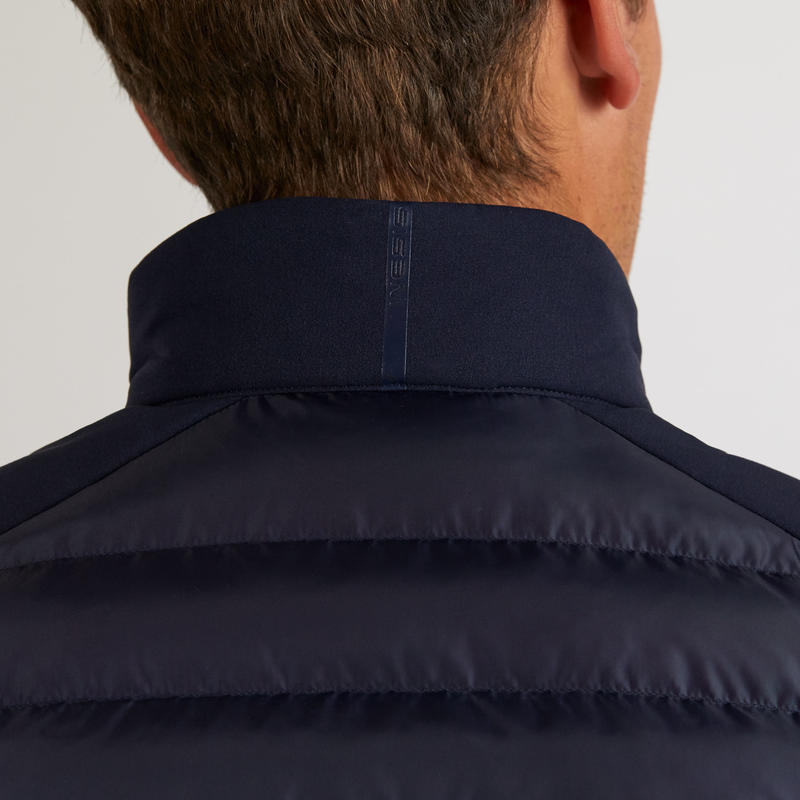 Men's golf winter sleeveless padded jacket CW500 navy blue Decathlon