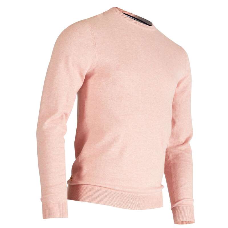 INESIS MEN'S GOLF PULLOVER LIGHT PINK Decathlon