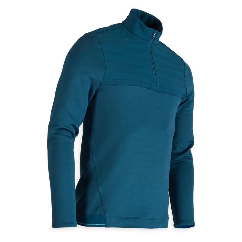 MENS COLD WEATHER GOLF CLOTHING Golf - CW FLEECE SWEATSHIRT DK PETROL INESIS - Golf Clothing