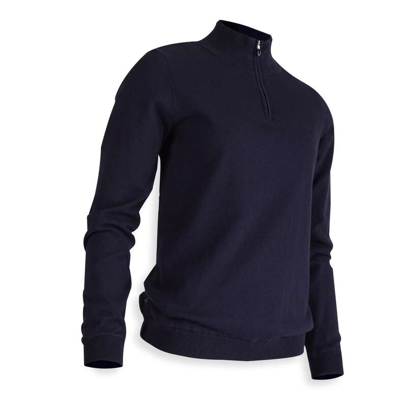 WOMENS MILD WEATHER GOLF CLOTHING Golf - W MW Windproof Pullover - Navy INESIS - Golf Clothing