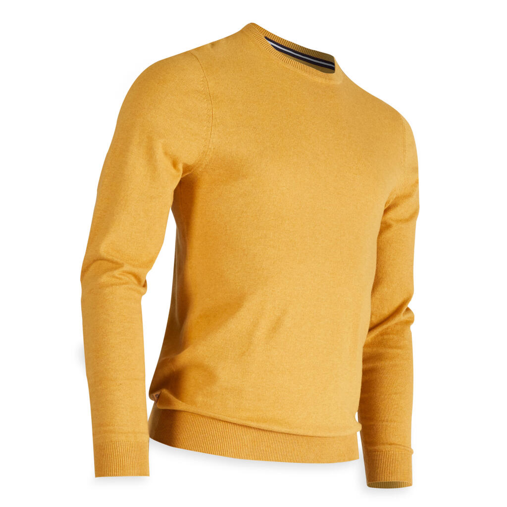 Men's golf pullover - yellow