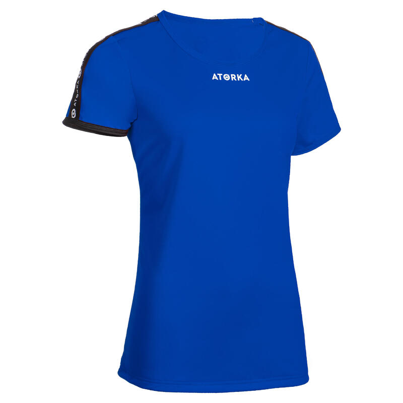 Handbalshirt met korte mouwen voor dames H100C donkerblauw