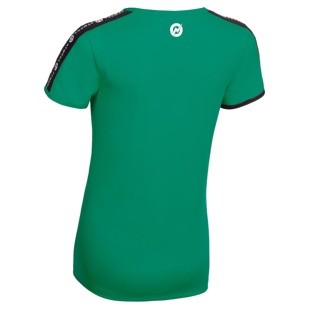 H100C Women's Short-Sleeved Handball Jersey - Green