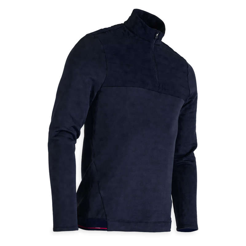 MENS COLD WEATHER GOLF CLOTHING Golf - CW FLEECE SWEATSHIRT NAVY BLUE INESIS - Golf Clothing