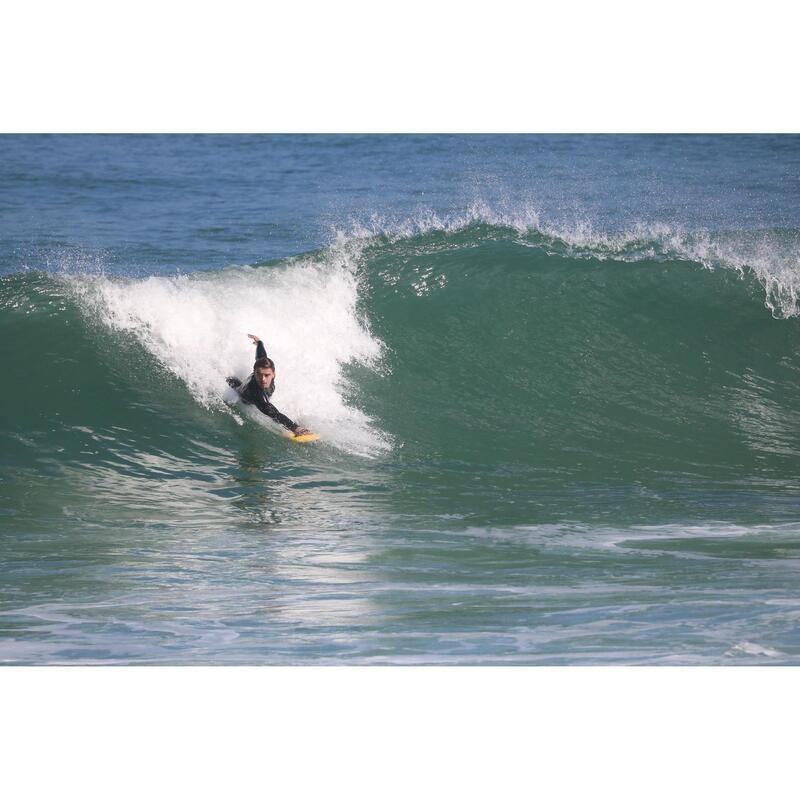 plaquette handplane bodysurf 100 jaune