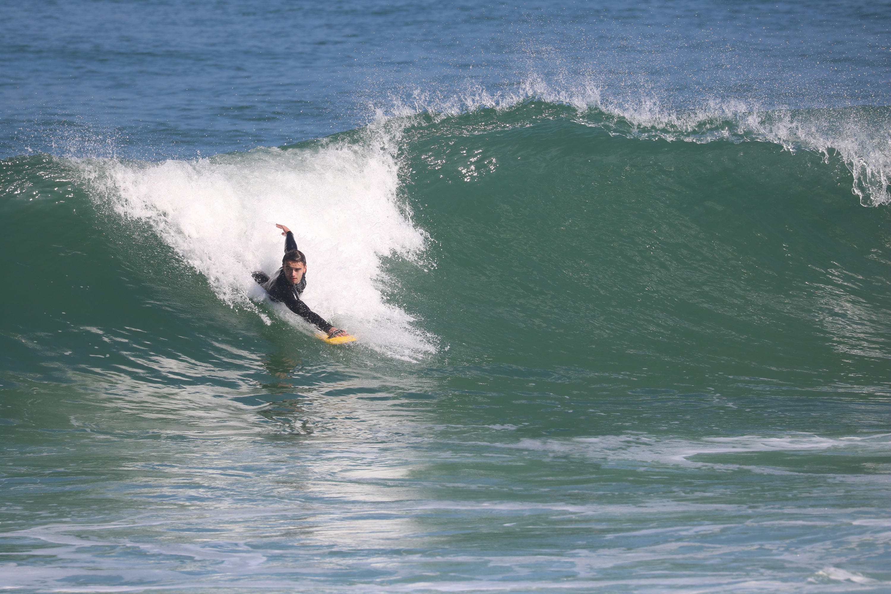 Bodysurfing Handplane board 100 pink 2/8