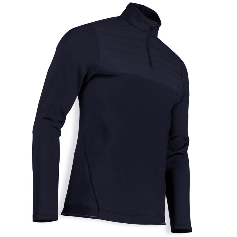 Men's golf winter fleece pullover CW500 navy blue Decathlon