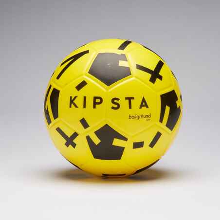 Μπάλα ποδοσφαίρου από αφρώδες υλικό Ballground 500 μέγεθος 4 - Κίτρινο/Μαύρο