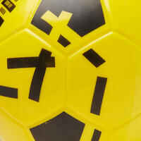Balón de fútbol de espuma Ballground 500 T4 amarillo y negro