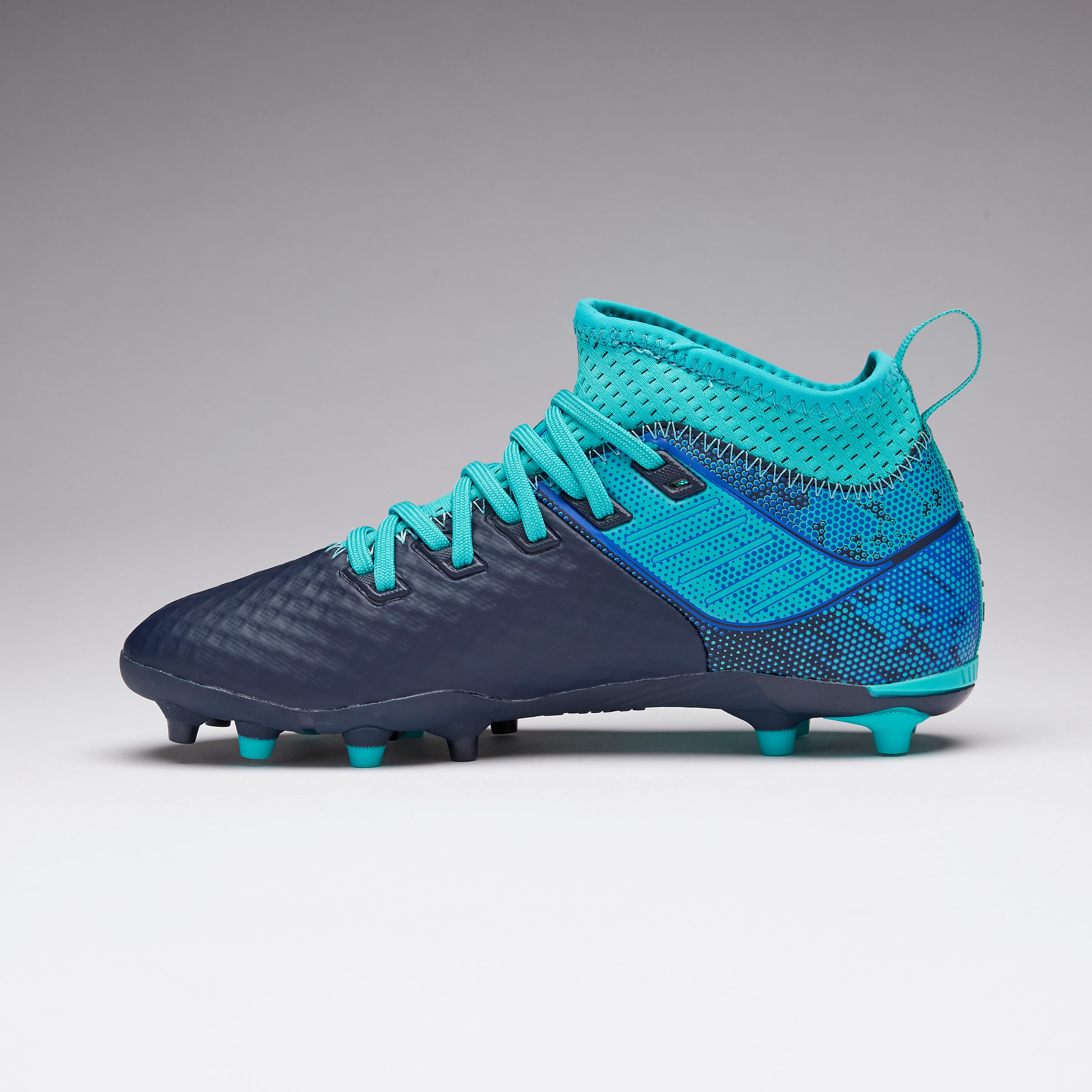 Kids' Football Boots Agility 900 Mesh FG - Blue/Turquoise 3/7