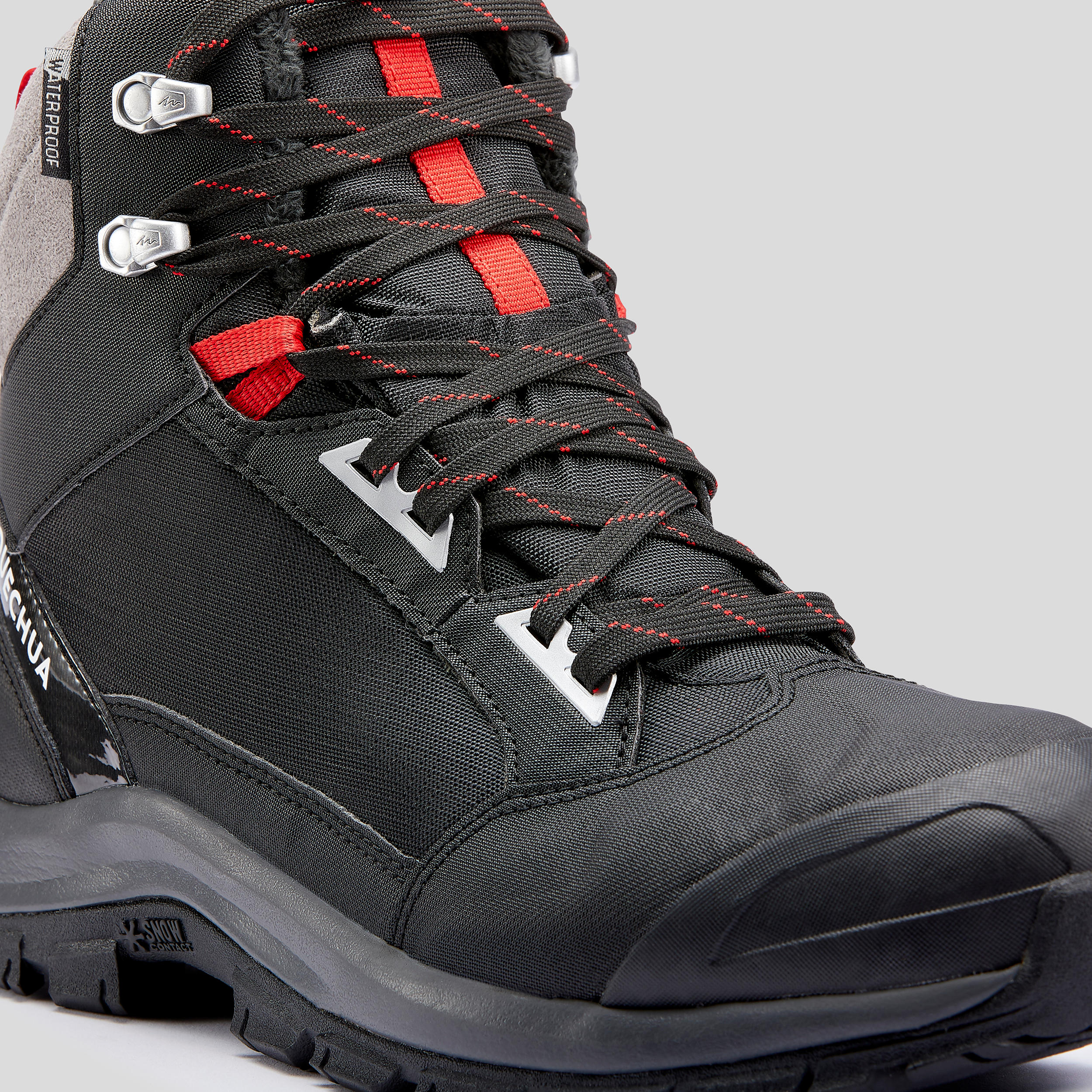 Scarpe calde trekking uomo SH500 MOUNTAIN nere 17/20