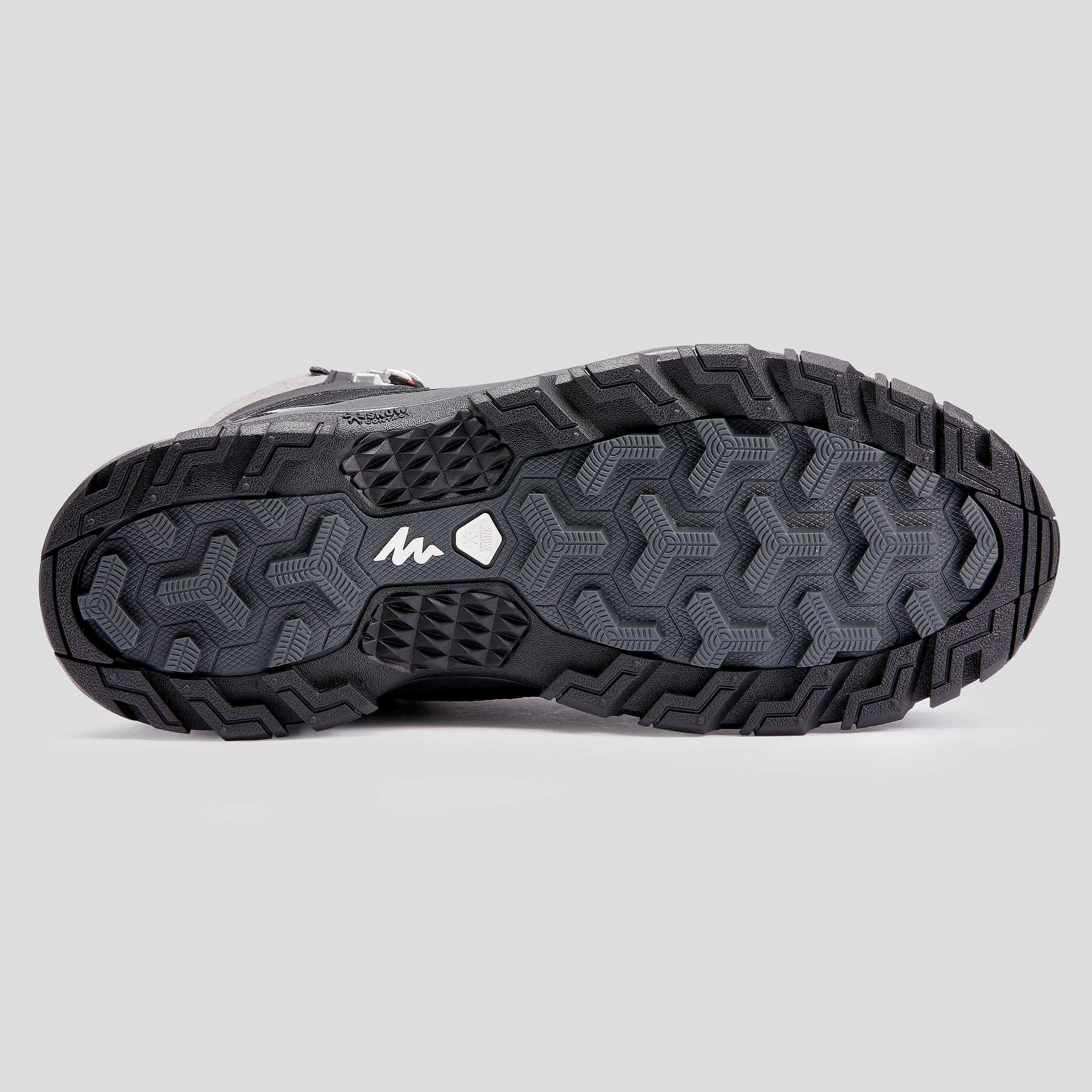 Scarpe calde trekking uomo SH500 MOUNTAIN nere 12/20