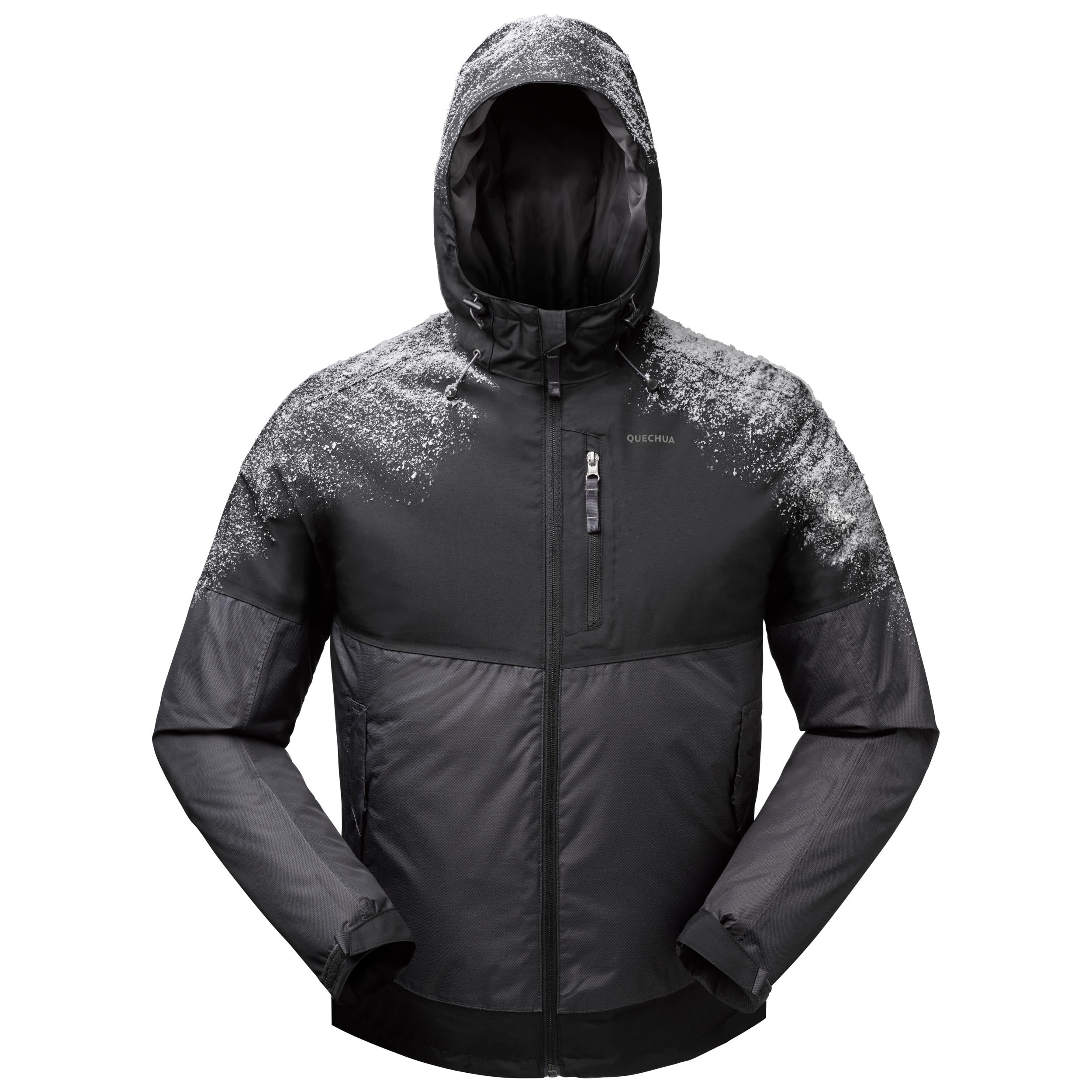 Stylish and Weatherproof Black Winter Jacket from Decathlon